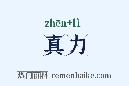 真力是什么意思的图片